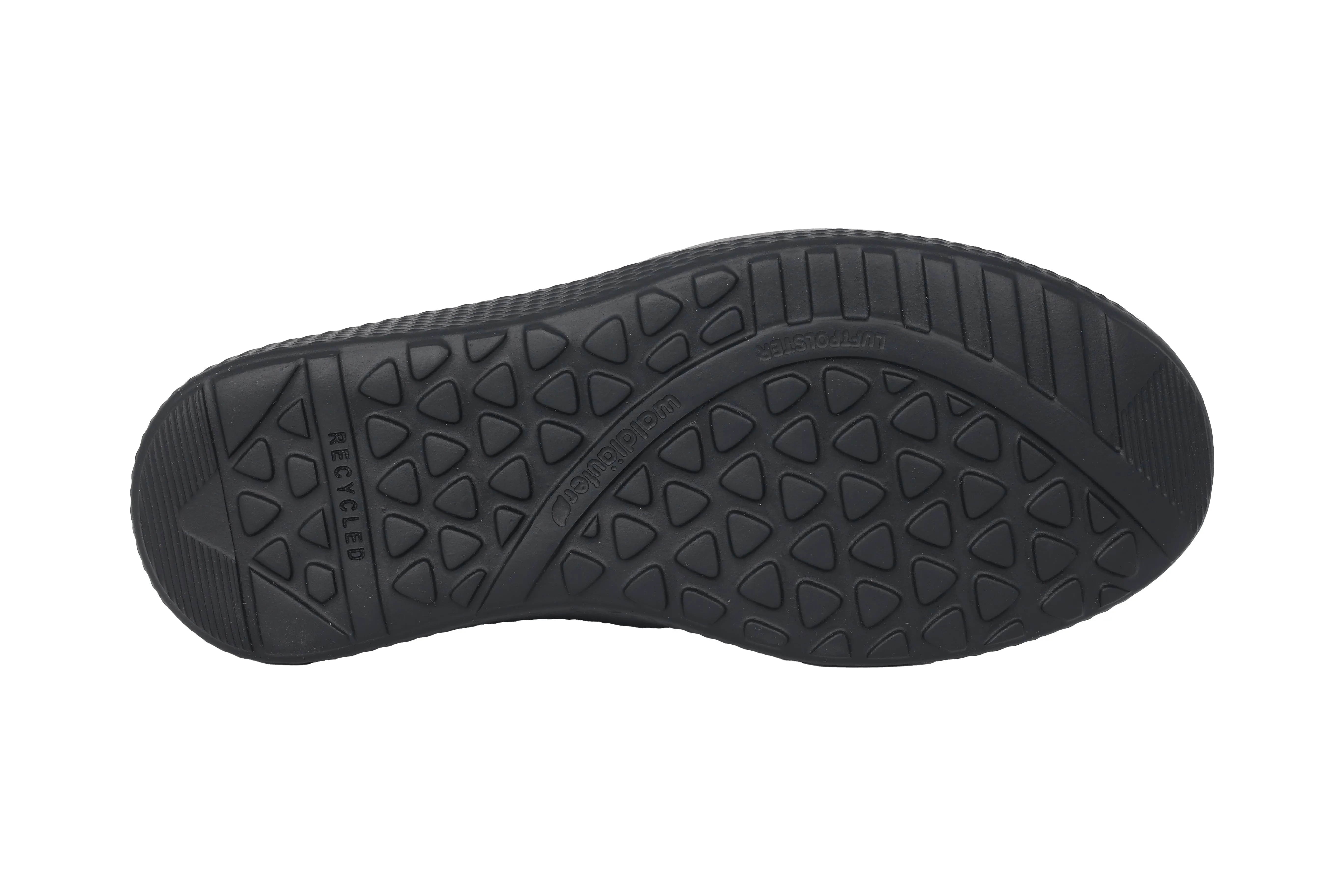 'M-Ira' women's very wide (M) strap sneaker - black