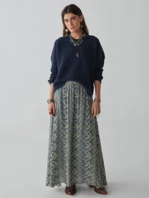 MAISON HOTEL Philippo Alpaca Sweater in Blueberry