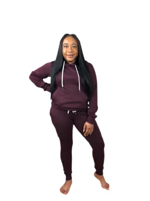 Maroon Jogger Set
