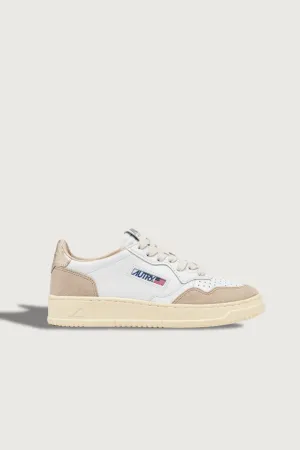 Medalist Low Leather/Suede White/Gold