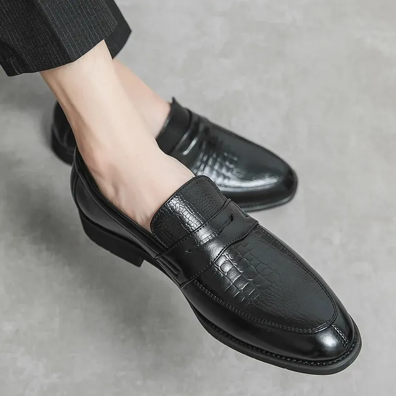 Men's Classic Vegan Leather Loafers with Soft Insole | Eco-Friendly All-Season Wear