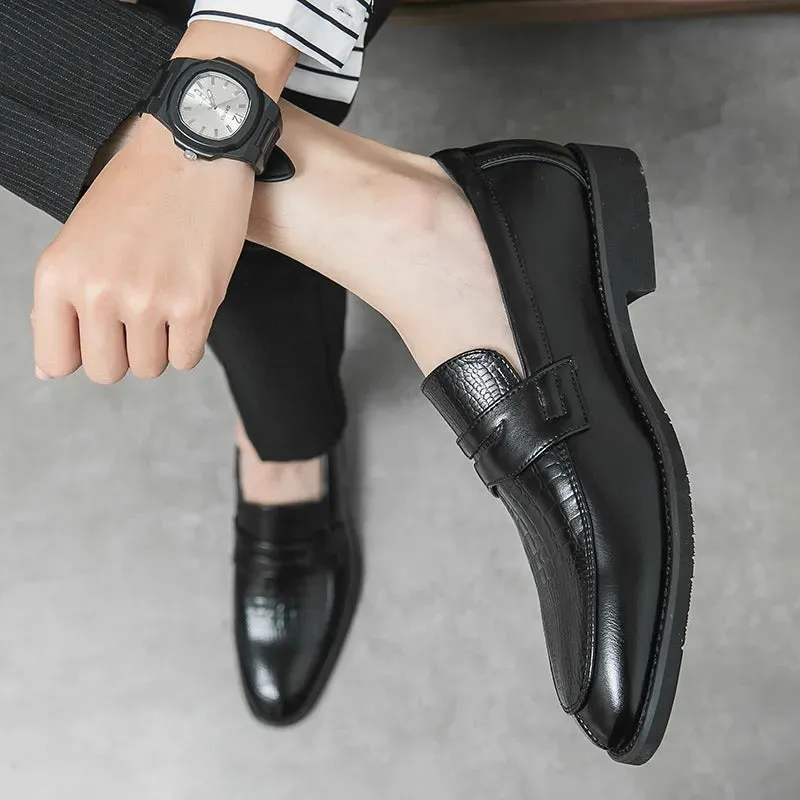 Men's Classic Vegan Leather Loafers with Soft Insole | Eco-Friendly All-Season Wear