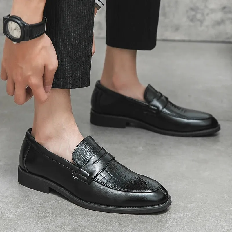 Men's Classic Vegan Leather Loafers with Soft Insole | Eco-Friendly All-Season Wear