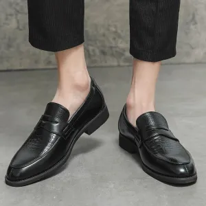 Men's Classic Vegan Leather Loafers with Soft Insole | Eco-Friendly All-Season Wear