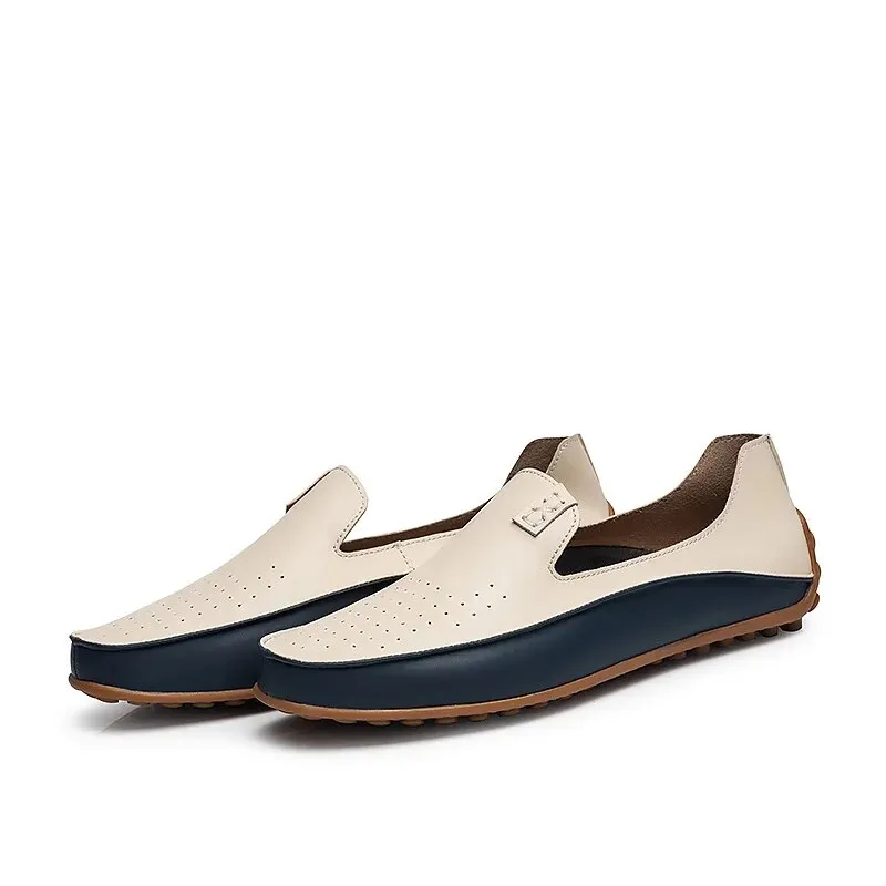 Men's Comfortable Colorblock Loafers with Cushioning Footbed | Comfortable for Everyday Wear