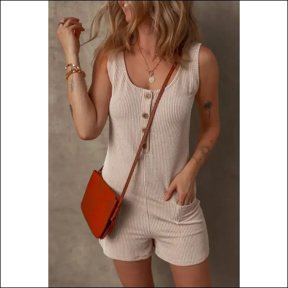 Needful Things: Adulting  in a Buttoned Sleeveless Romper 😜
