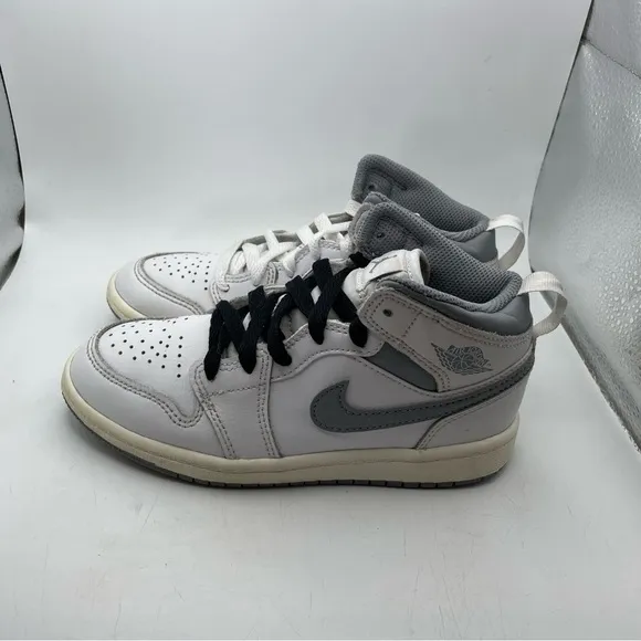 Nike Air Jordan 1 Mid Stealth kids sneakers size 13.5C