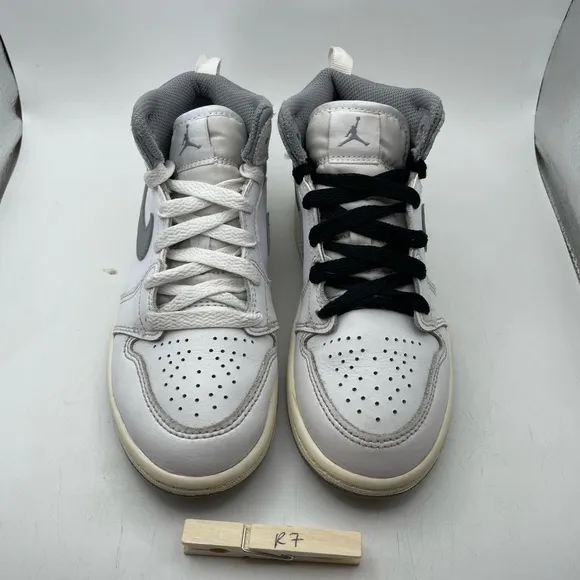 Nike Air Jordan 1 Mid Stealth kids sneakers size 13.5C