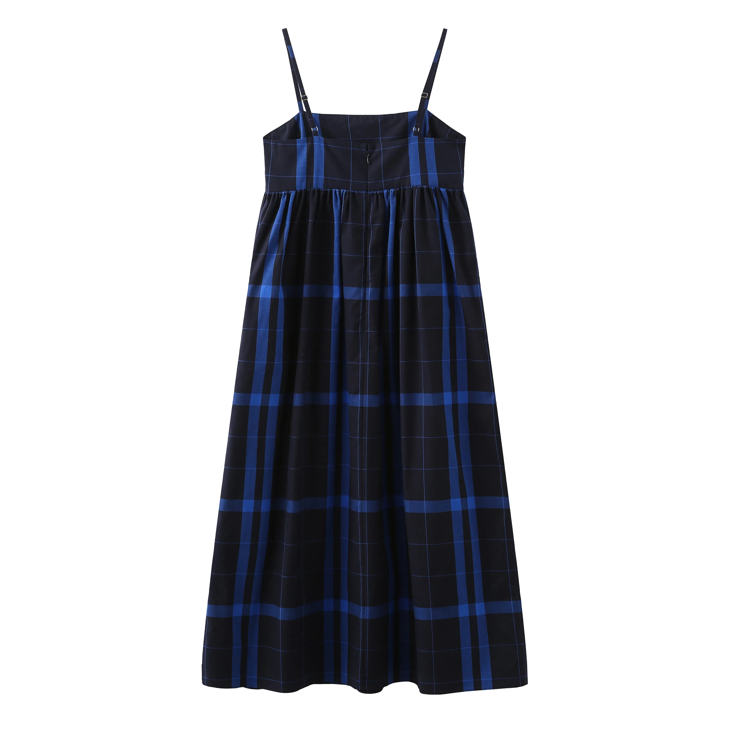 Note to Self / Tartan Plaid Tank Dress • Navy