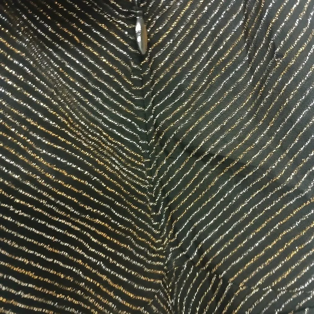 NWT Torrid Black and Gold maxi glitter knit Jumpsuit size 2X