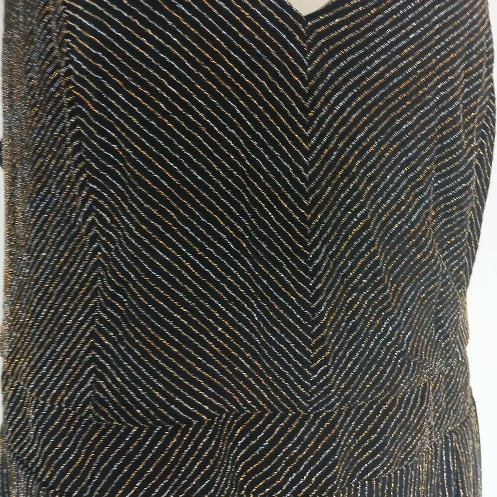 NWT Torrid Black and Gold maxi glitter knit Jumpsuit size 2X
