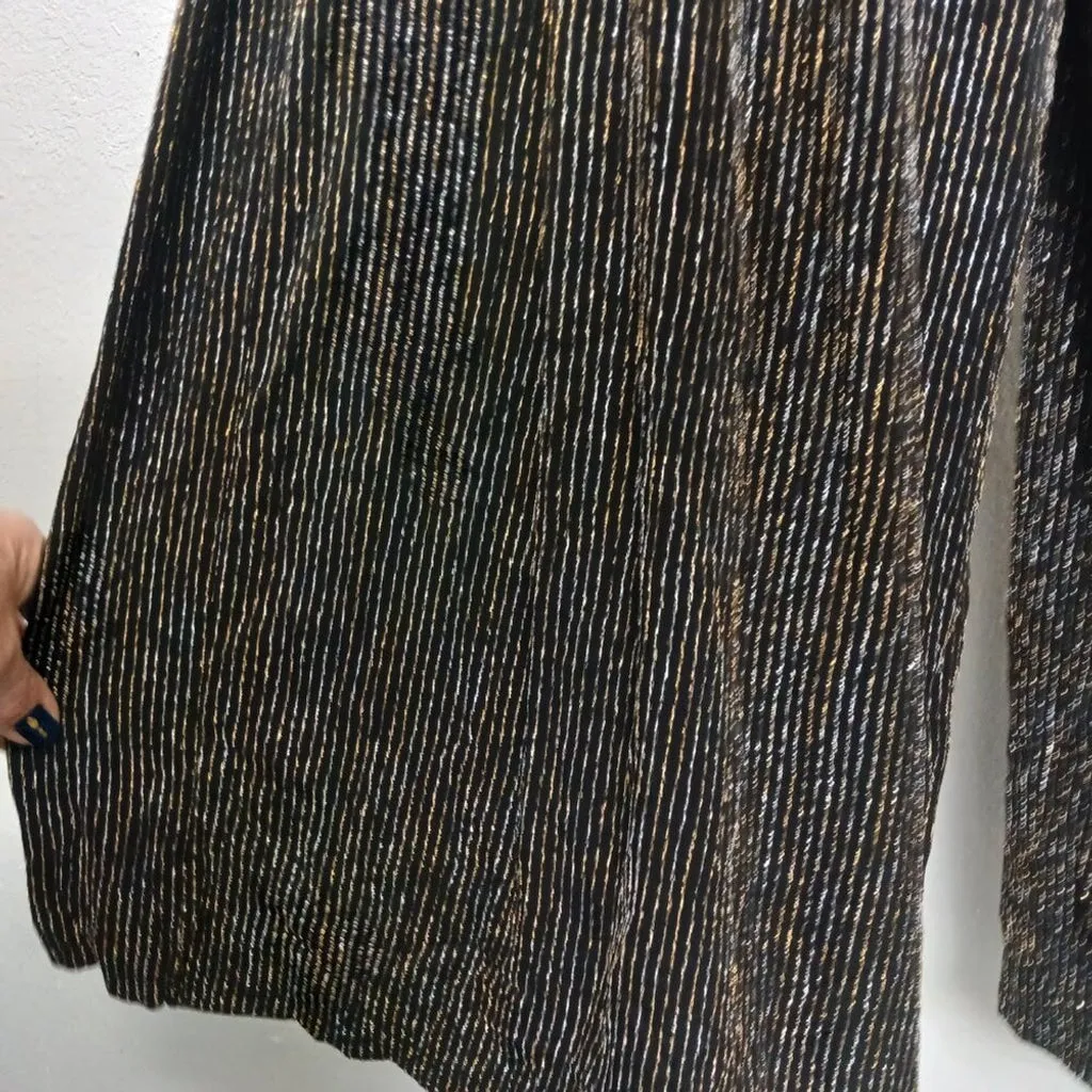 NWT Torrid Black and Gold maxi glitter knit Jumpsuit size 2X