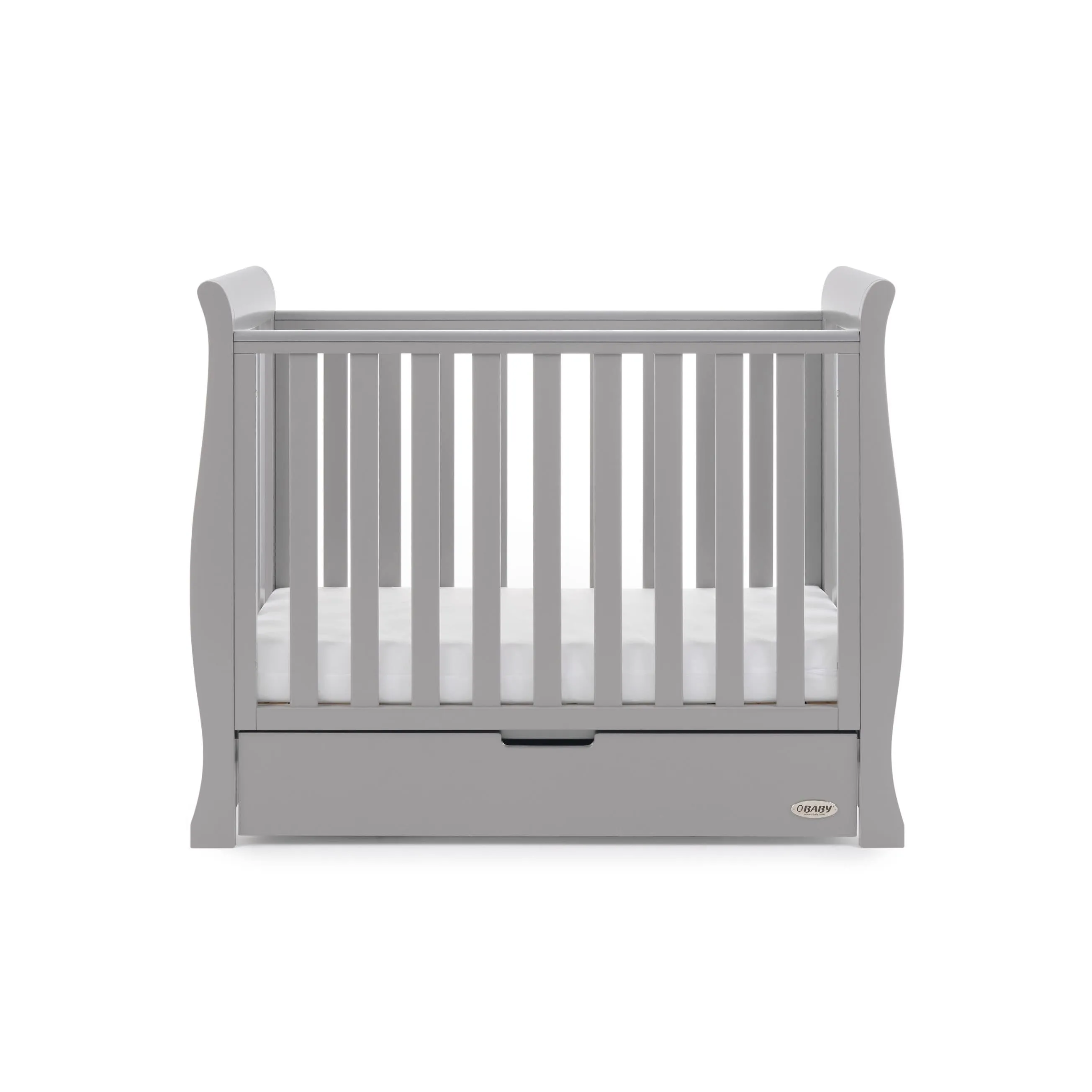 Obaby Stamford Space Saver Cot - Warm Grey