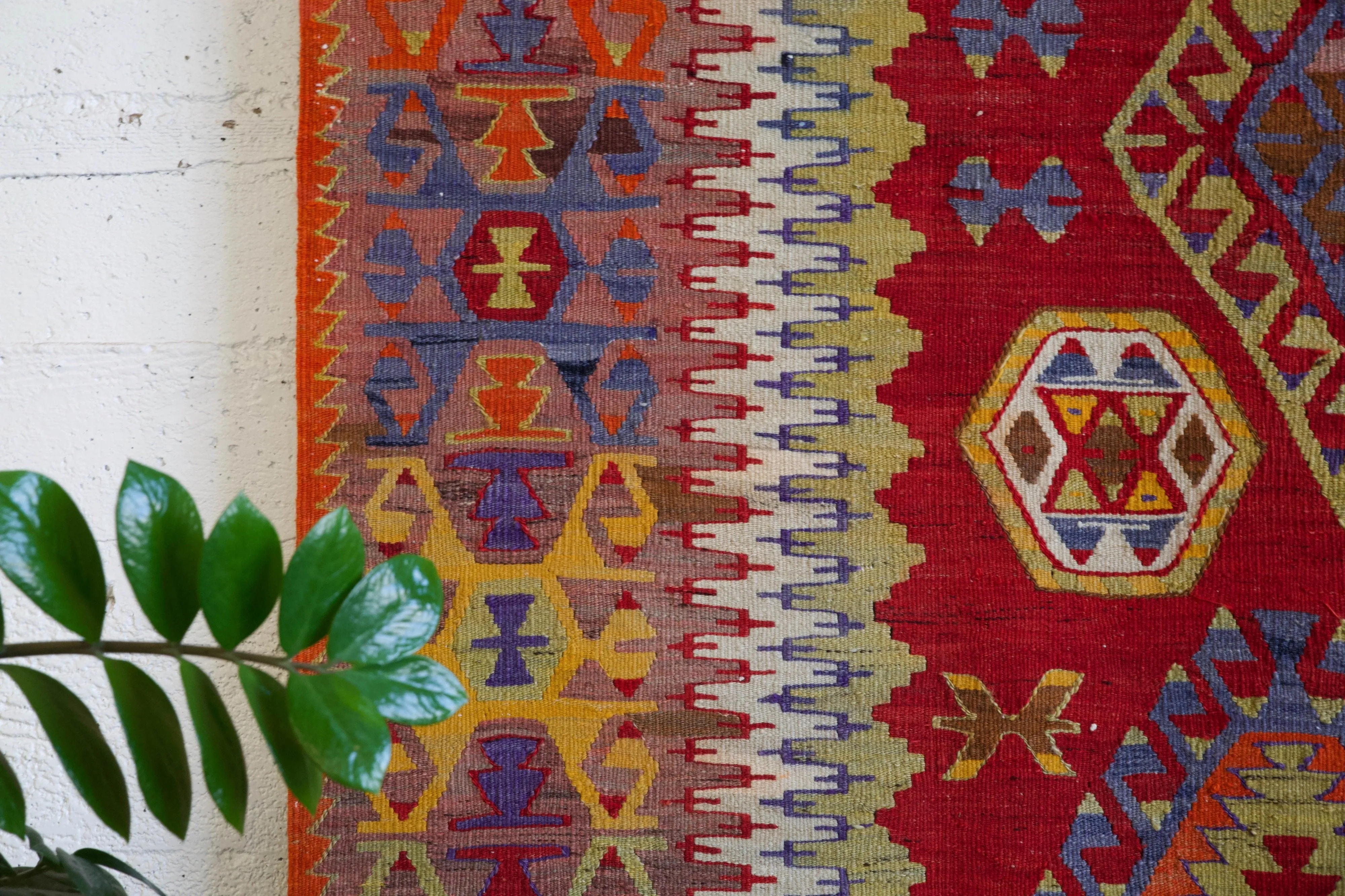 Old Turkish Denizli Kilim Rug