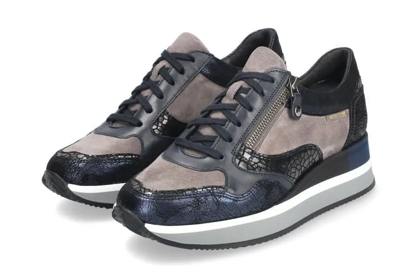 'Olimpia' women's lace-up sneaker - blue