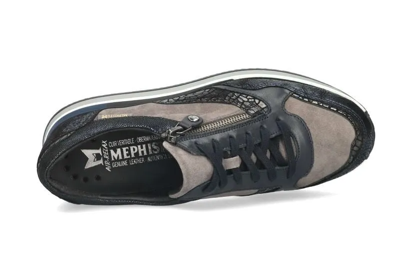'Olimpia' women's lace-up sneaker - blue