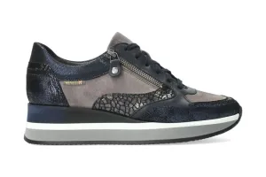 'Olimpia' women's lace-up sneaker - blue