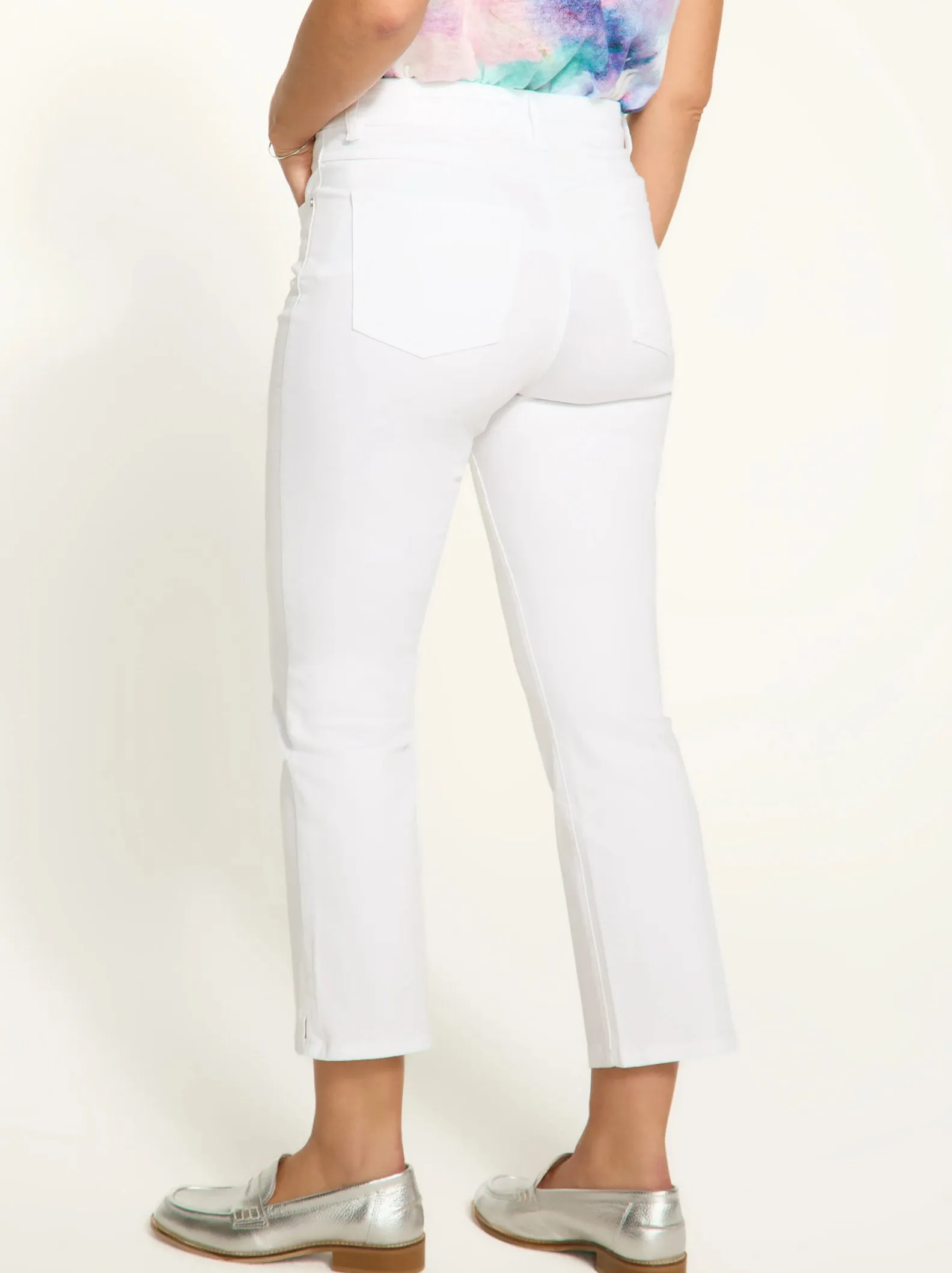 Olivia Boot Crop - White