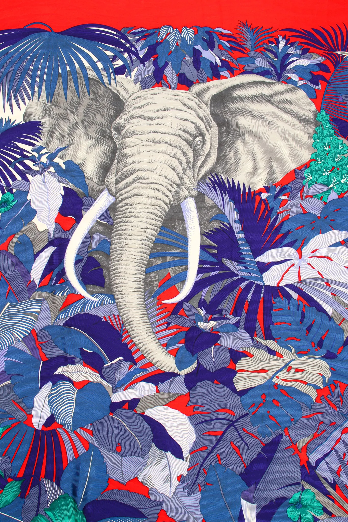Oversized Tropical Elephant Scarf