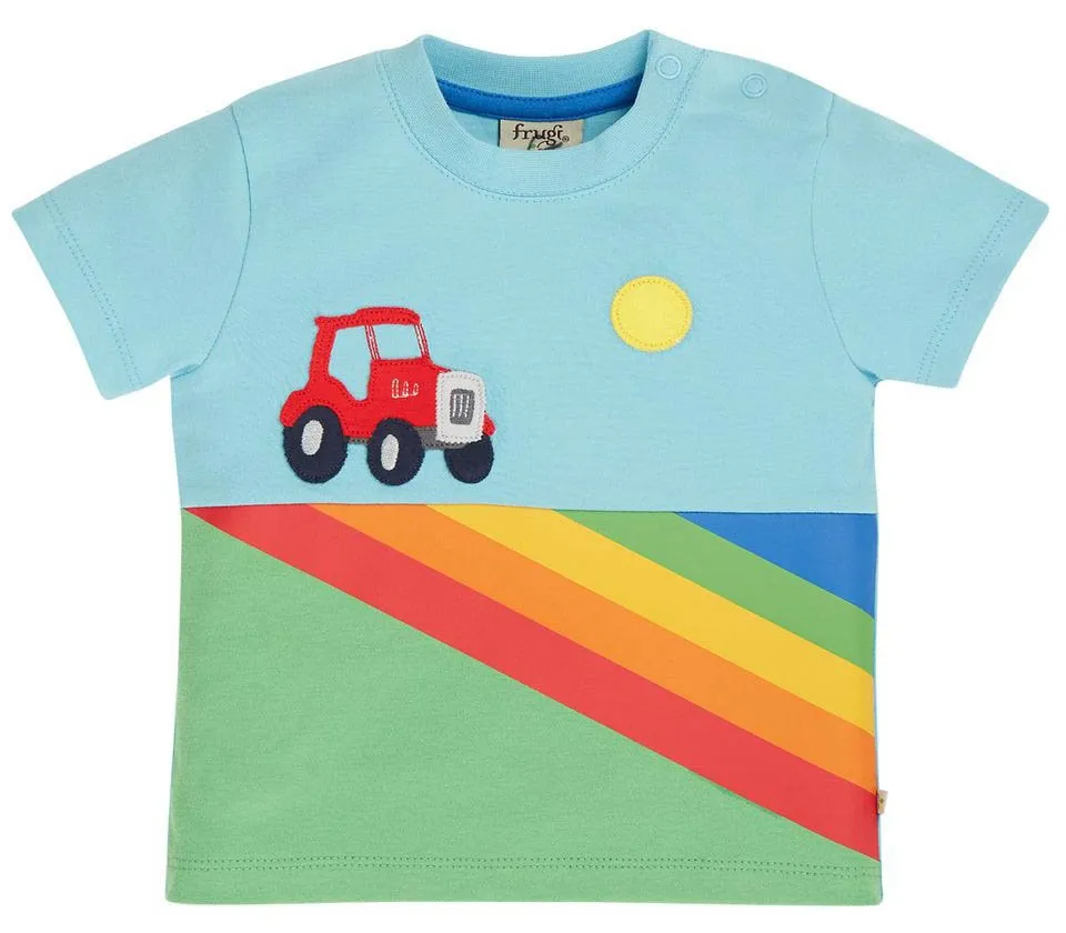 Penryn Panel T-shirt Fjord Green / Tractor