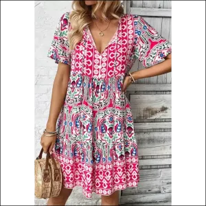 Pink Bohemian Tie Dress: Unleash your Inner Hot Mess Goddess ! Needful Things 💀