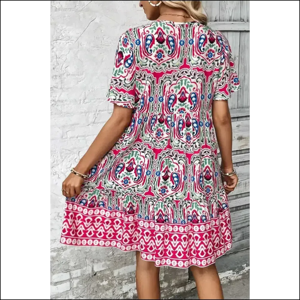 Pink Bohemian Tie Dress: Unleash your Inner Hot Mess Goddess ! Needful Things 💀
