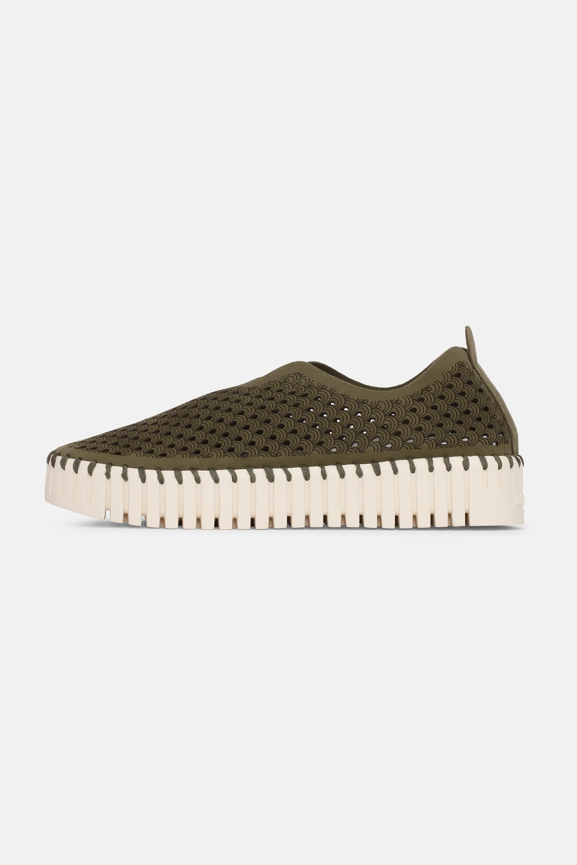 Platform Tulip Slipper - Deep Olive