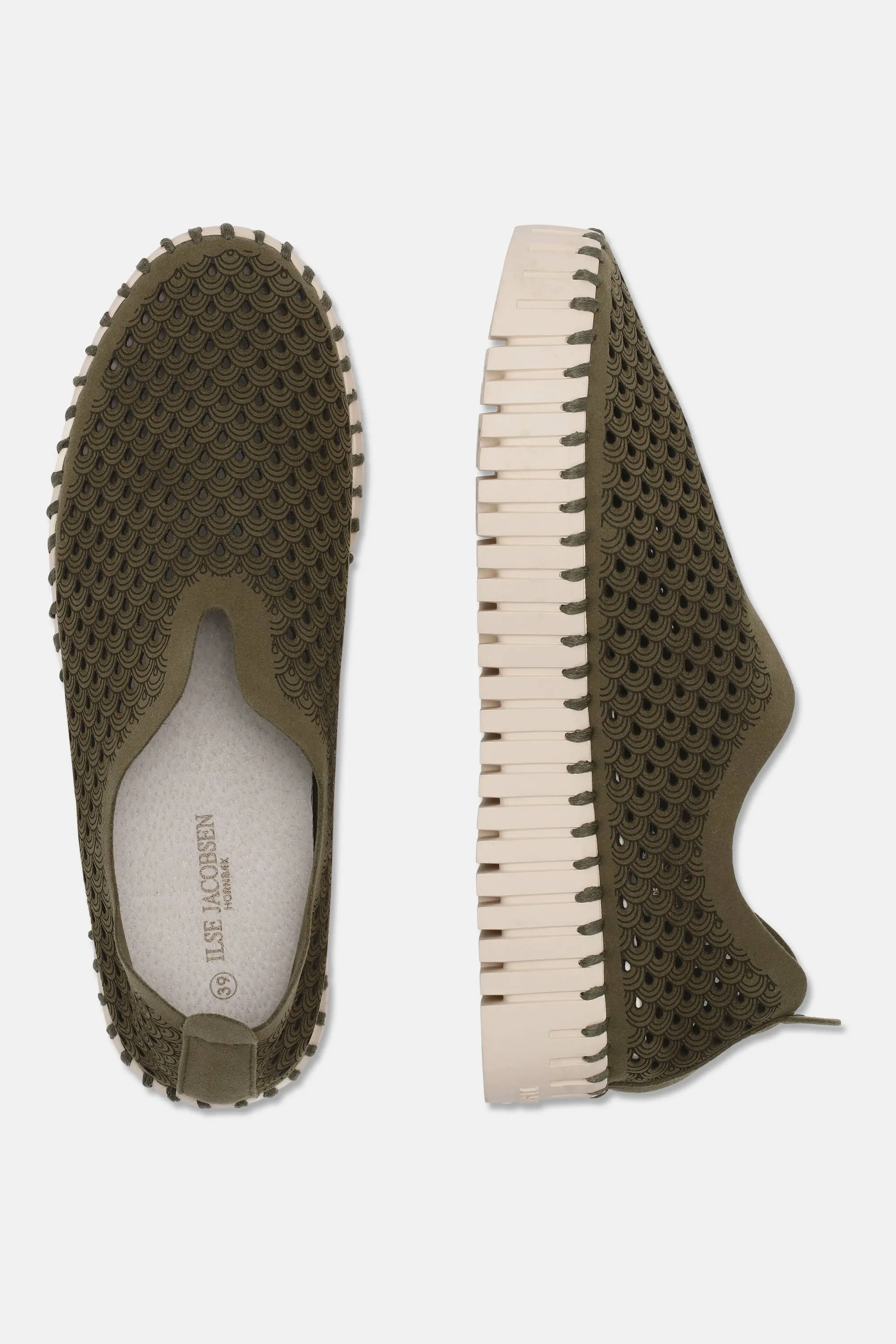 Platform Tulip Slipper - Deep Olive