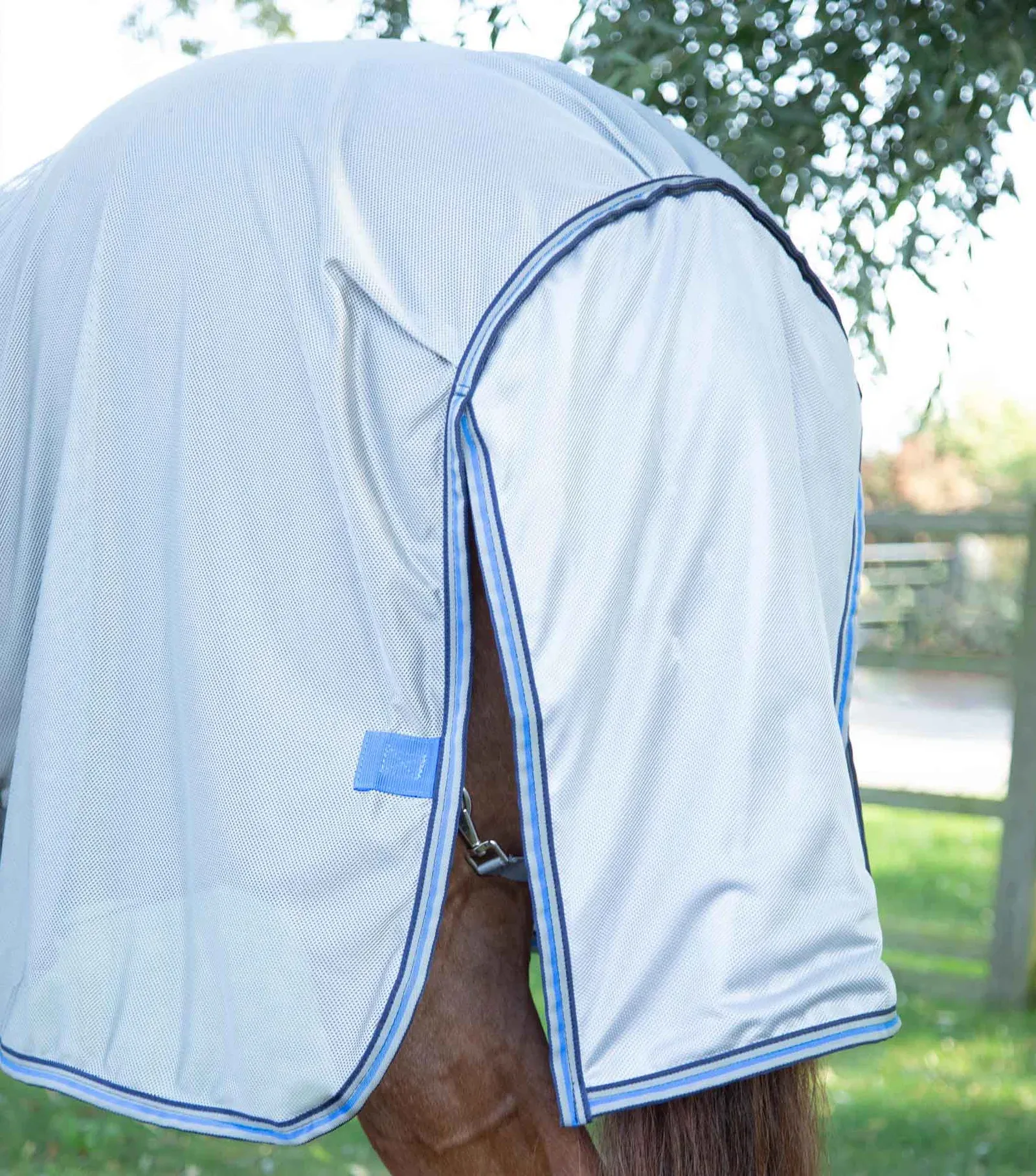 Premier Equine Combo Mesh Air Fly Rug (Blue)