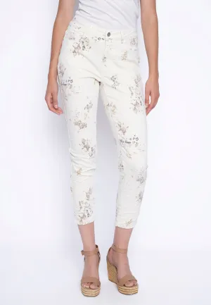 Printed Denim Ankle Length Jeans