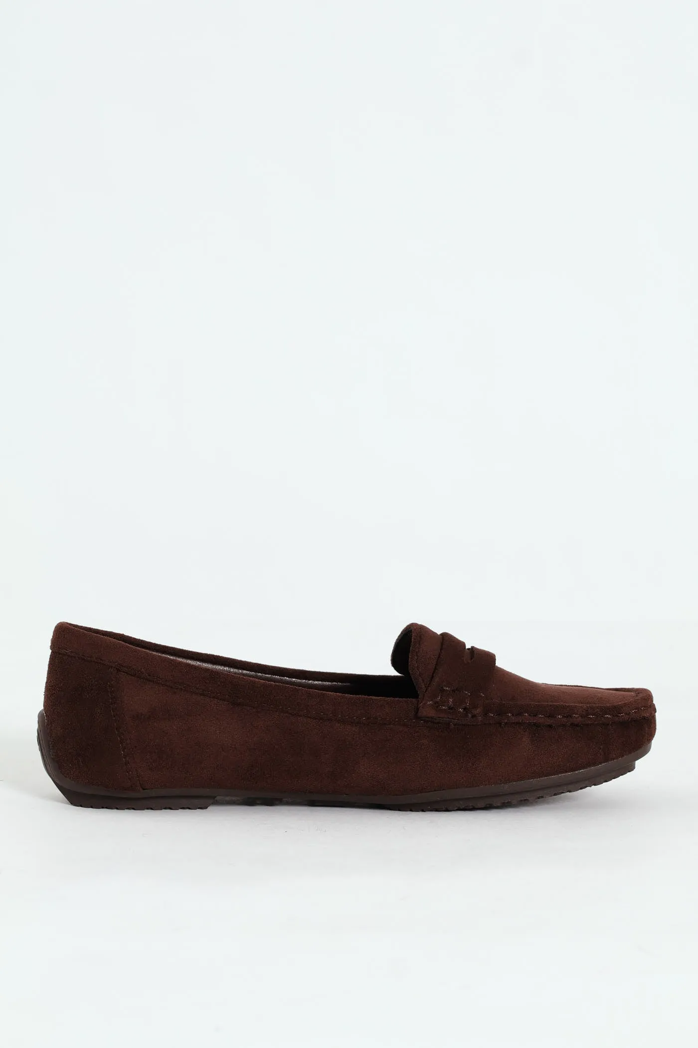 Prost 13 Suede Penny Mocassin Loafer - Brown