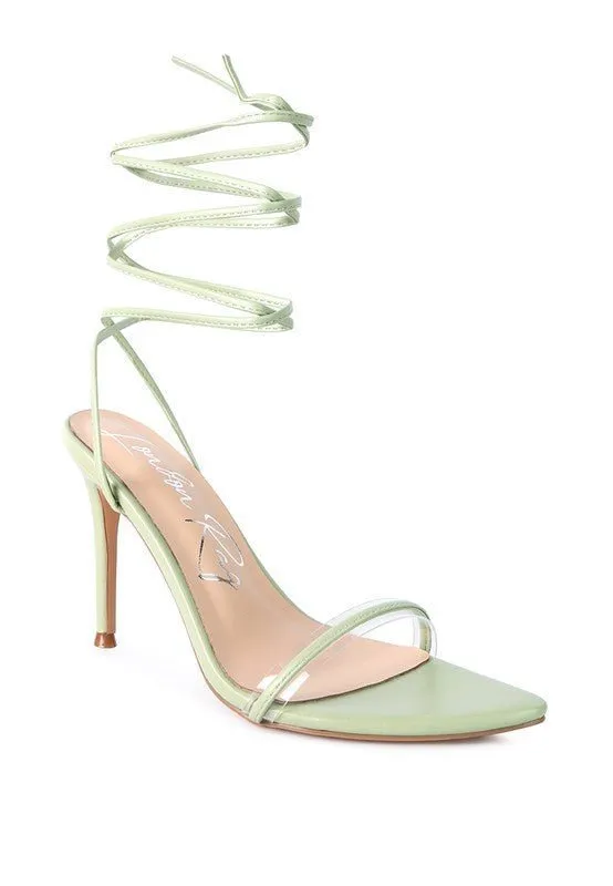 Rag Company - Sphynx High Heel Lace Up Sandals