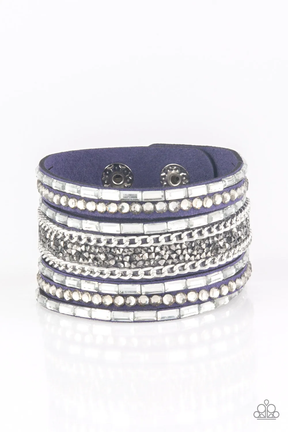 Rhinestone Rumbled - Blue