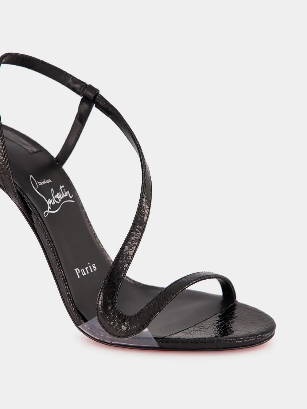 Rosalie Black Leather Sandals