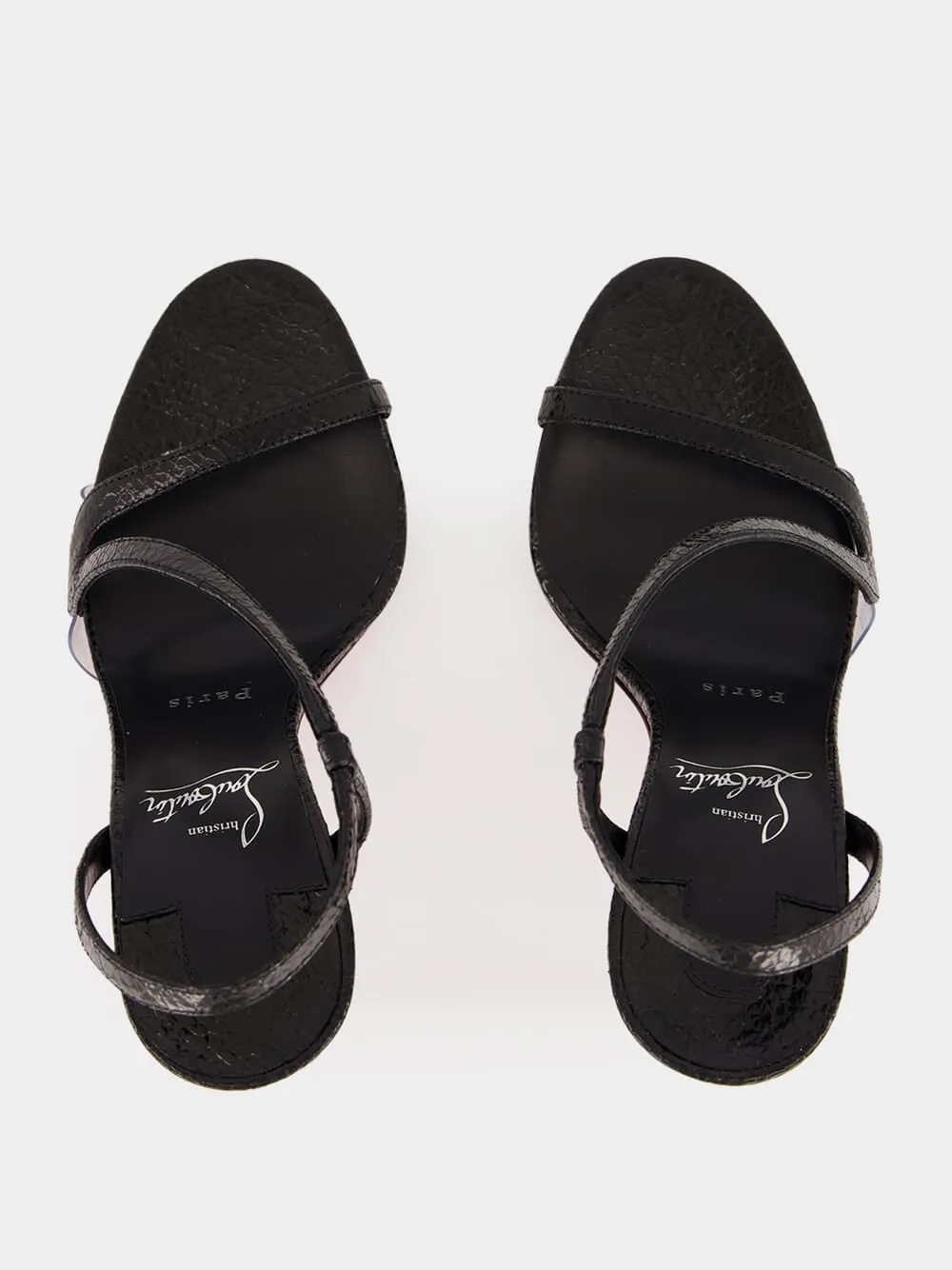Rosalie Black Leather Sandals