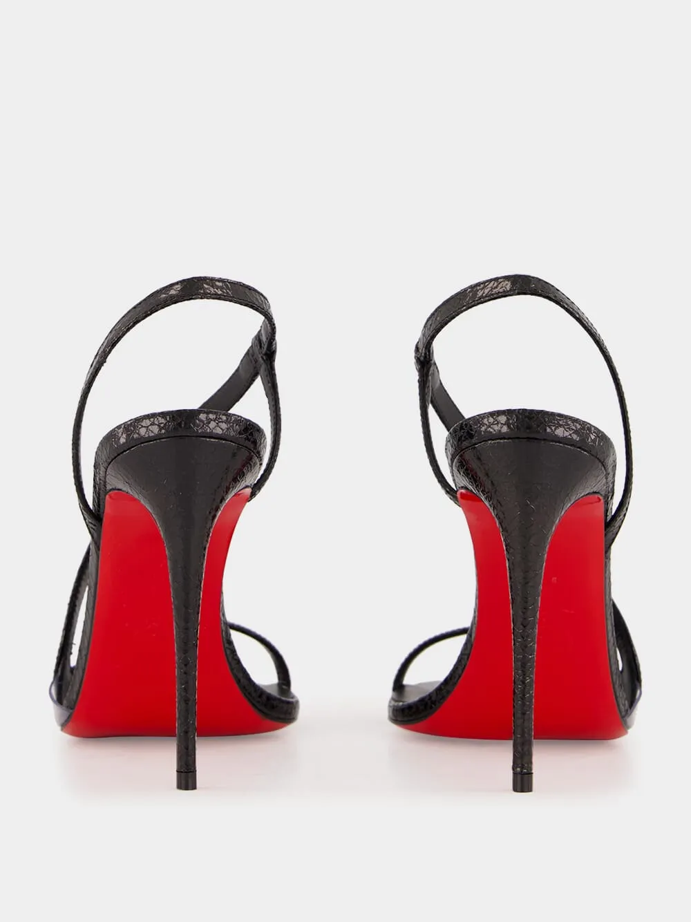 Rosalie Black Leather Sandals