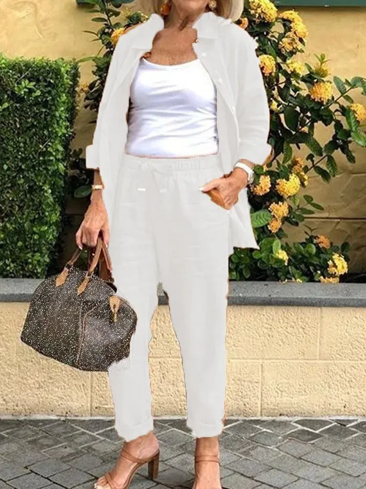 Scarlett - Long-Sleeved Shirt and Pants Set