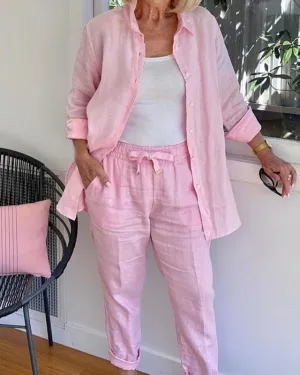 Scarlett - Long-Sleeved Shirt and Pants Set