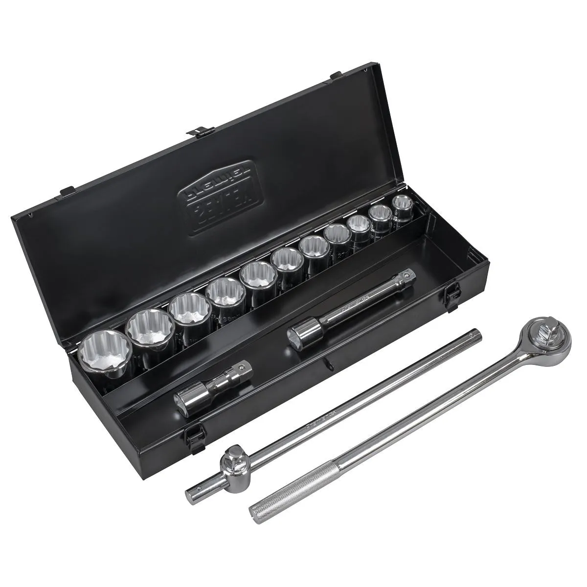 Sealey Premier Socket Set 15pc 3/4"Sq Drive 12-point WallDrive®