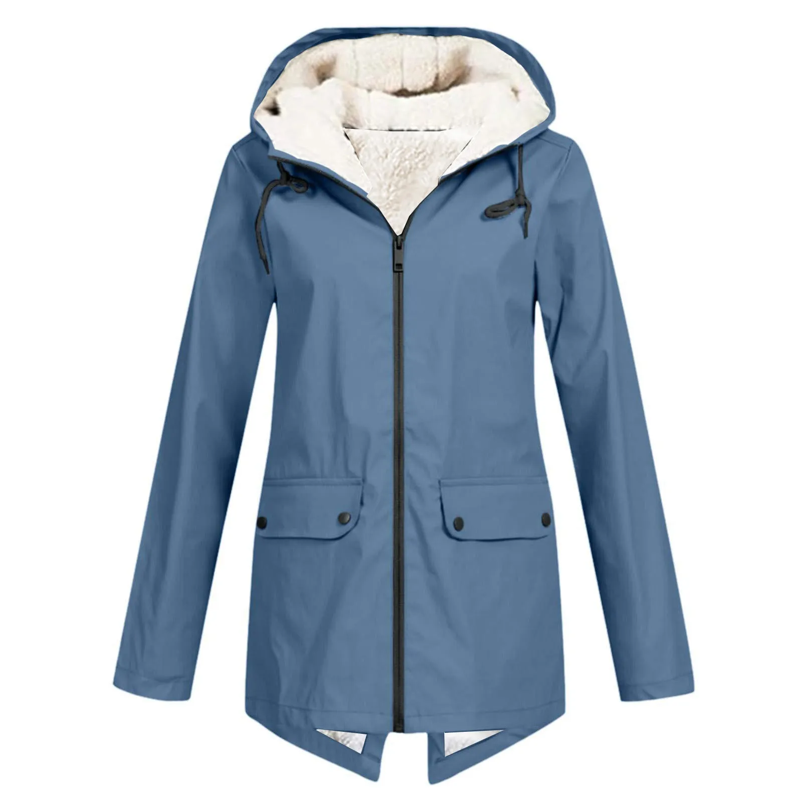 Sherpa-Lined Rain Jacket | Waterproof Parka | Cozy & Functional