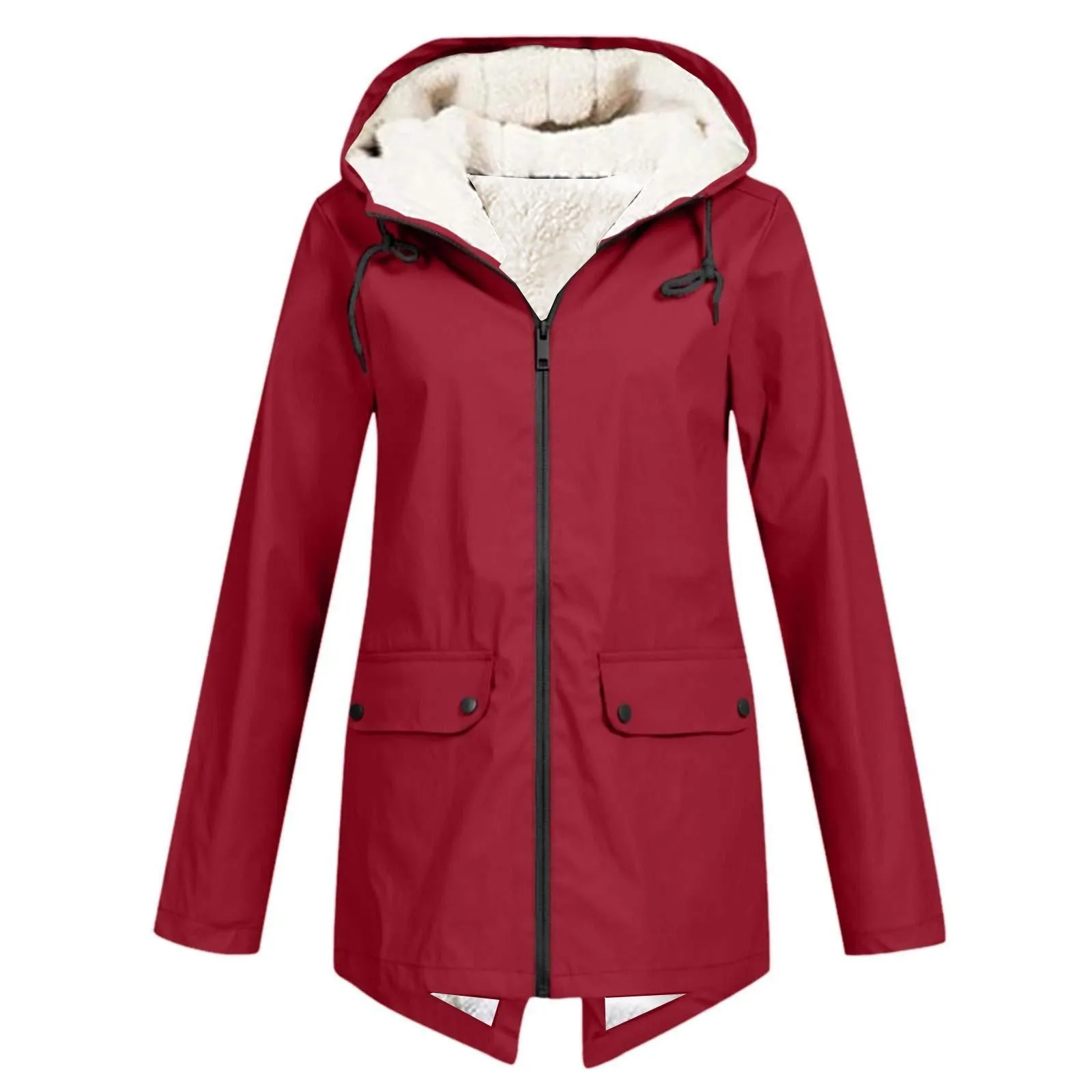Sherpa-Lined Rain Jacket | Waterproof Parka | Cozy & Functional