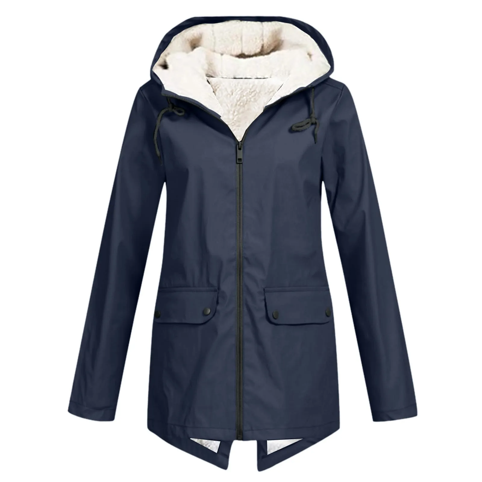 Sherpa-Lined Rain Jacket | Waterproof Parka | Cozy & Functional