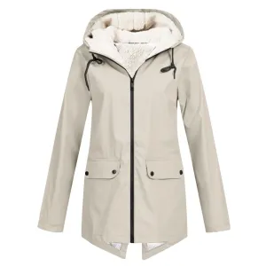 Sherpa-Lined Rain Jacket | Waterproof Parka | Cozy & Functional