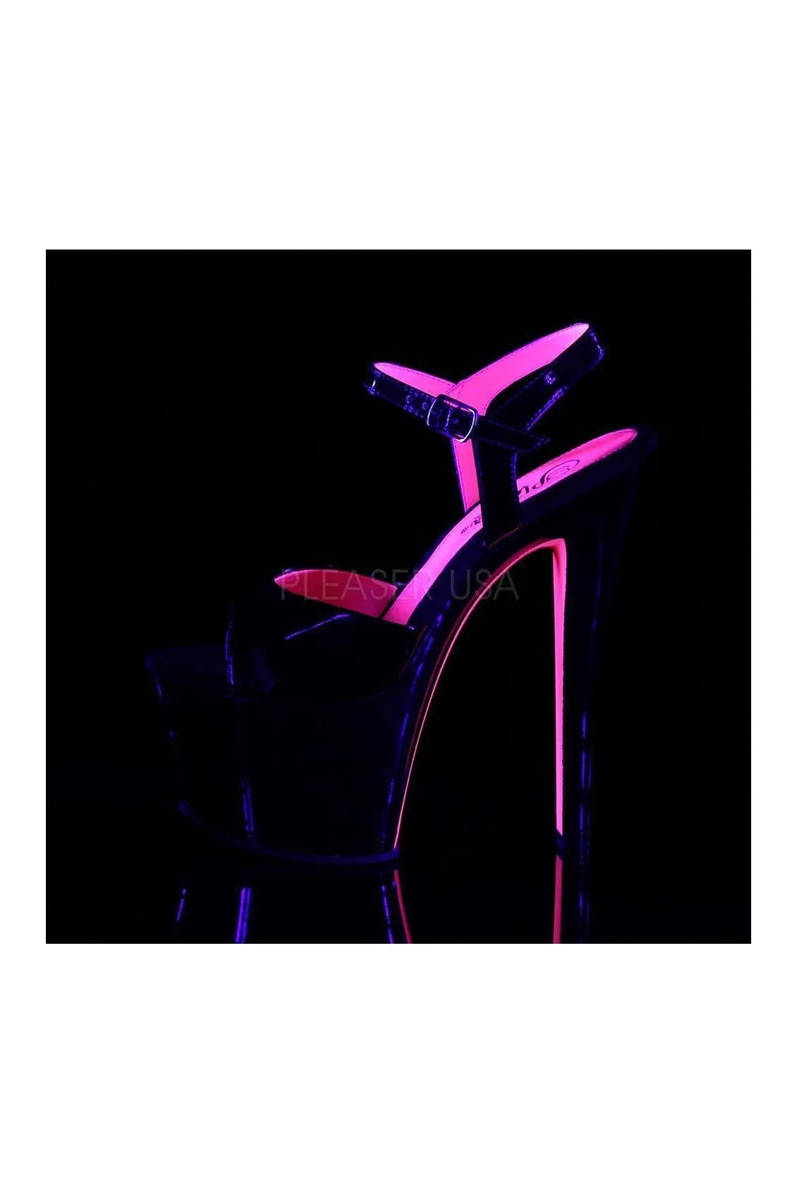 SKY-309TT Platform Sandal  | Black Patent