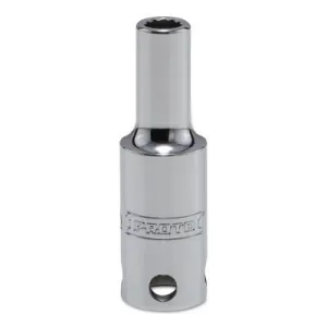Stanley® Products Tether-Ready Drive Deep Sockets, 1/2 in Drive, 3/4 in, 1 1/2 in L, 12 Points, 5424-TT