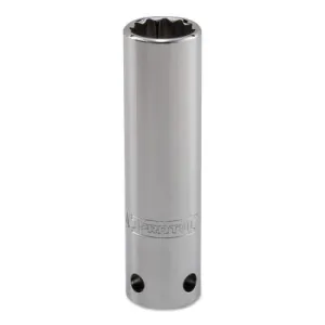 Stanley?? Products Tether-Ready Drive Deep Sockets, 1/2 in Drive, 5/8 in, 3 1/4 in L, 12 Points, 5320-TT