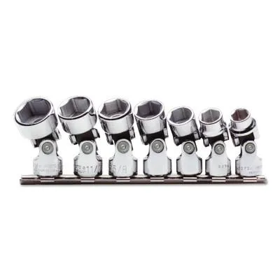 Stanley® Products Torqueplus 7 Piece Universal Socket Sets, 3/8 in, 6 Point, 52100
