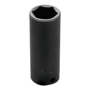 Stanley?? Products Torqueplus Deep Impact Sockets , 3/8 in Drive, 3/4 in Opening, 6 Points, 7724H