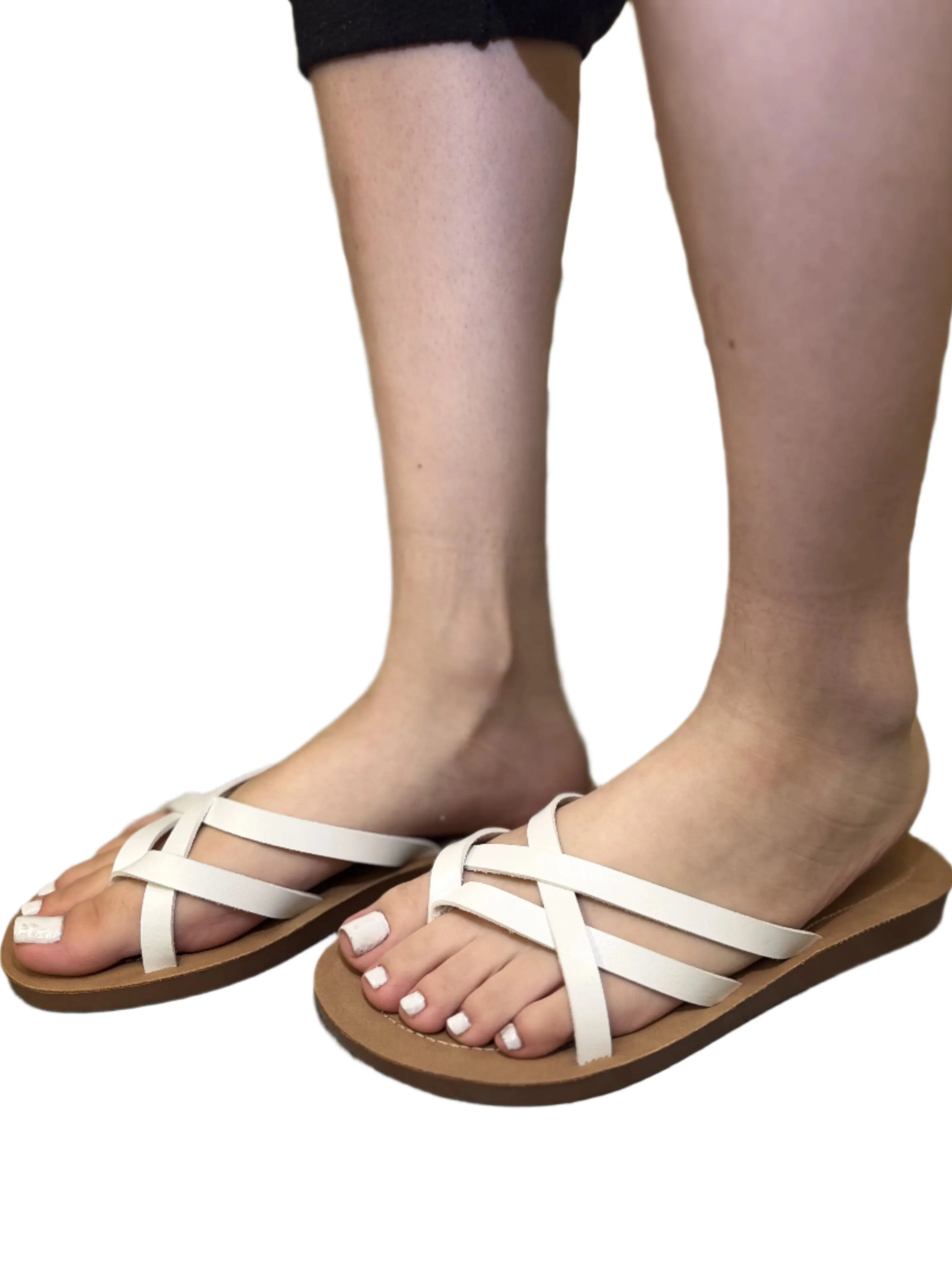 STRAPPY FLAT SANDAL NOTCH-S
