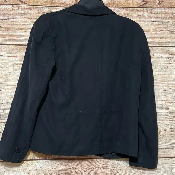 Studio Works Women's Black 2‎ Piece Faux Suede Skirt Suit